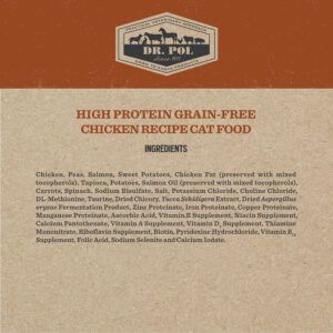 Walmart LID High Protein Grain-Free Chicken Recipe Cat Food Ingredients