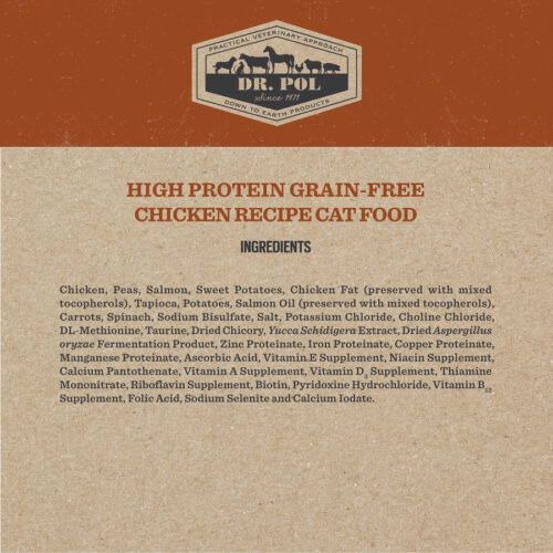 Walmart LID High Protein Grain-Free Chicken Recipe Cat Food Ingredients