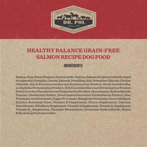 Walmart LID Healthy Balance Grain-Free Salmon Recipe Dog Food Ingredients