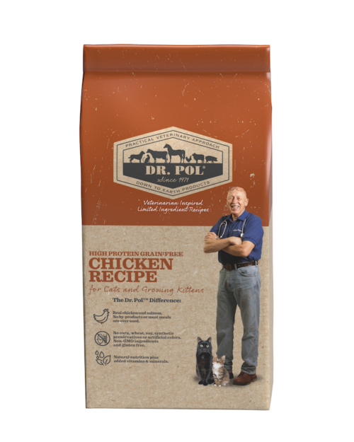 Dr. Pol High Protein Grain-Free Chicken Recipe for Cats and Growing Kittens Food