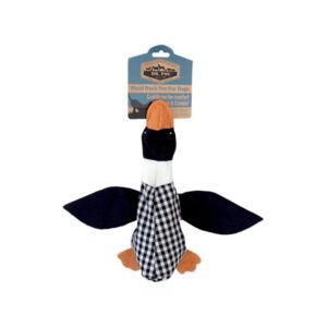 Dr. Pol Plush Squawking Plaid Duck, Black