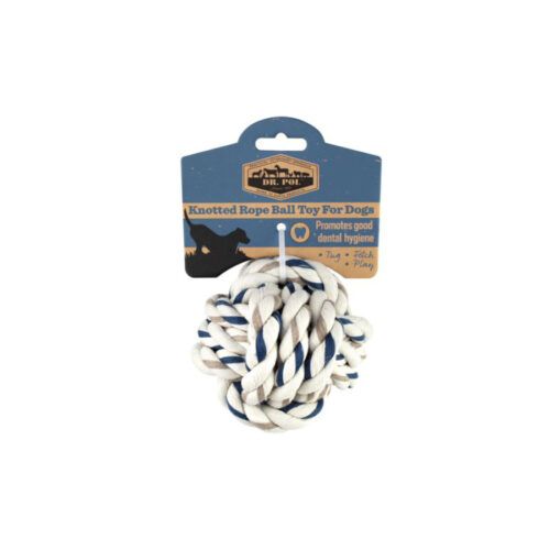 Dr. Pol Cotton Knotted Rope Ball Fetch Dog Toy