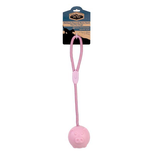 Dr. Pol Loop Knotted Rope Tug With Pig Shaped TPR Ball Dog Toy