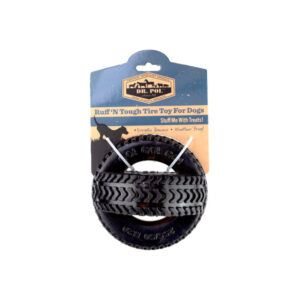 Dr. Pol TPR Thread Tire Fetch & Chew Dog Toy -Black 4.5