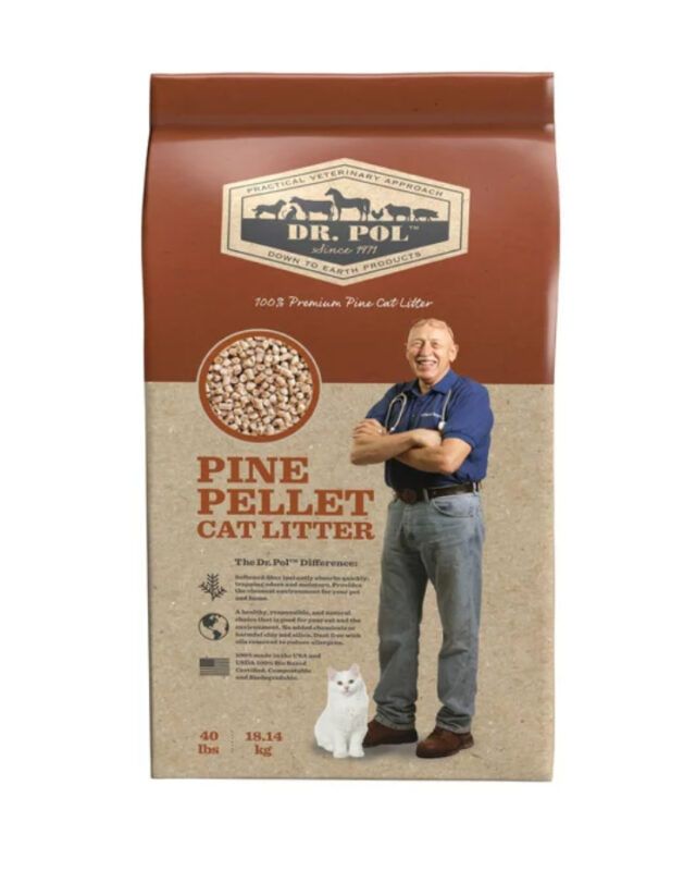 Dr. Pol Pine Pellet Cat Litter - 40lb Bag