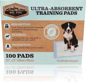 Dr. Pol 100 Count Ultra-Absorbent Fresh Scent Training Pads- 22x22