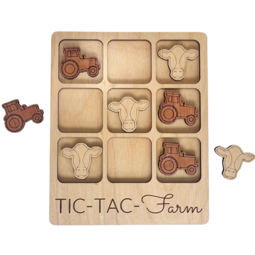 Dr Pol Tic-Tac-Farm Wooden Board Game