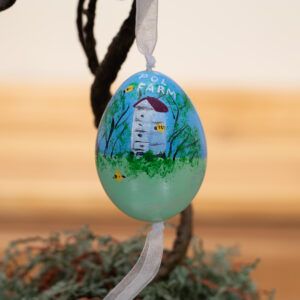 Pol Farm Painted Peacock Egg with beehive