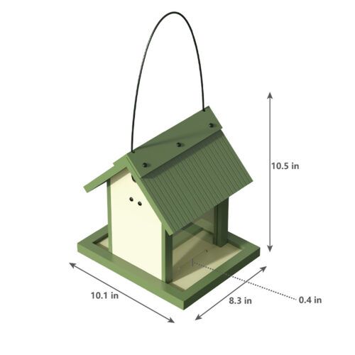 Dr. Pol Beak Bistro Bird Feeder Dimensions