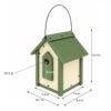 Dr. Pol A‑Frame Retreat Birdhouse Large Dimensions