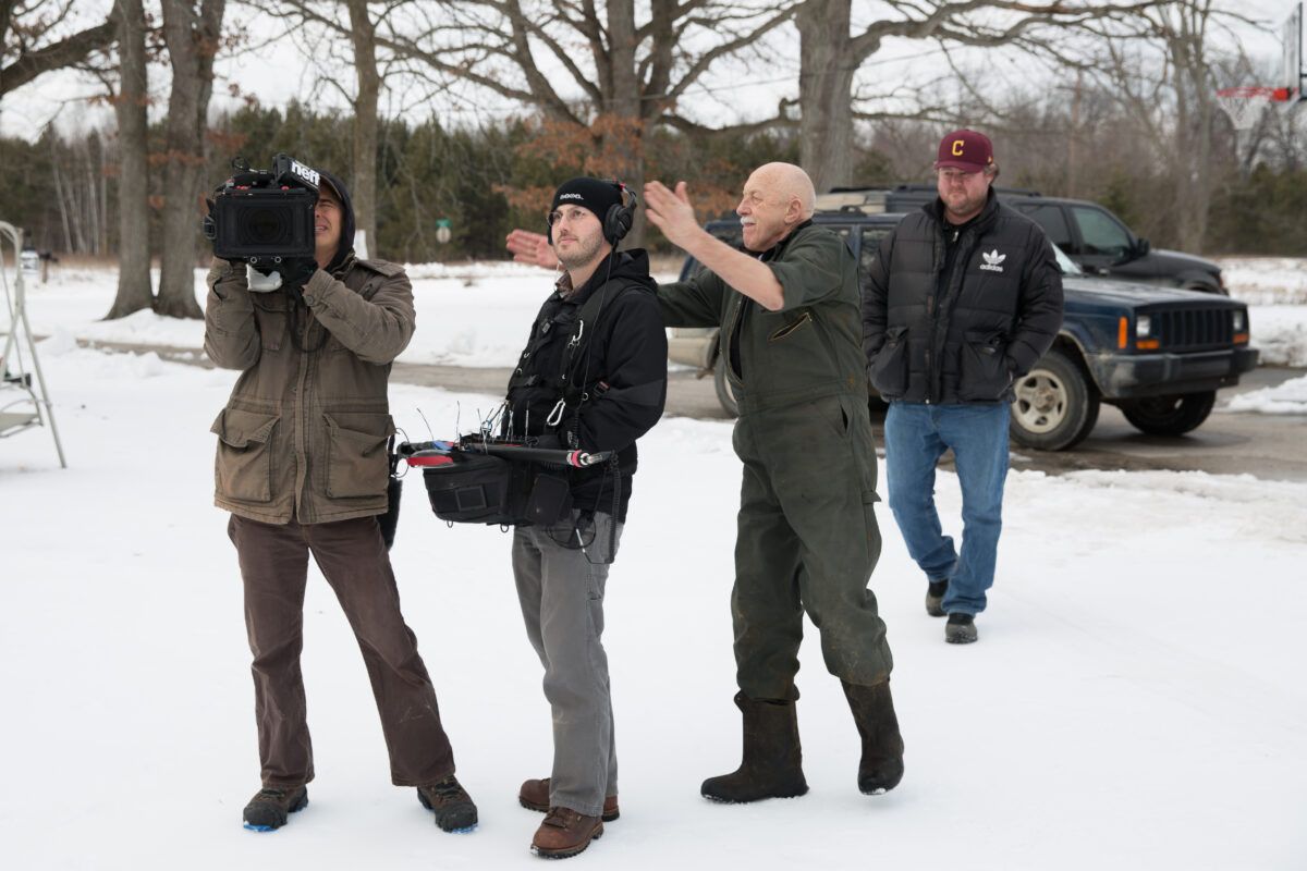 Dr. Pol messes around with his film crew.