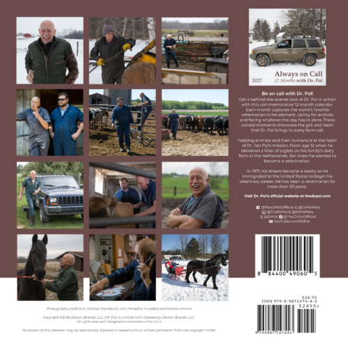Dr. Pol 2027 Calendar Back Cover